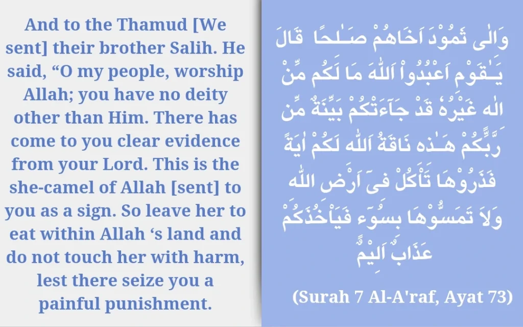 Prophet Salih (peace be upon him) And His She-Camel